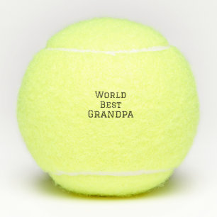 Pelotas De Tenis Mejor mundo Abuelo agregar nombre texto deportes s