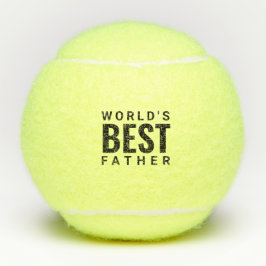 Pelotas De Tenis Mejor Padre del Mundo Personalizable