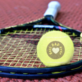 Pelotas De Tenis Mejor Papá De La Tipografía Y Padre Del Corazón