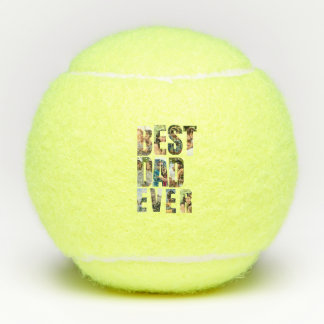 Pelotas De Tenis Mejor Papá del Mundo | Plantilla de Marcador de Po