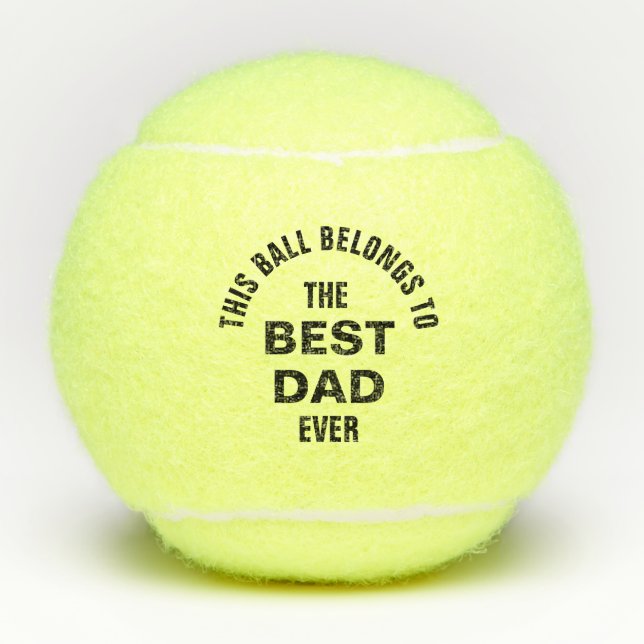 Pelotas De Tenis Mejor Papá Nunca (Anverso)