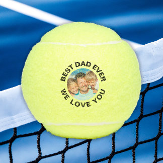 Pelotas De Tenis Mejor Papá Nunca - Foto Personalizada