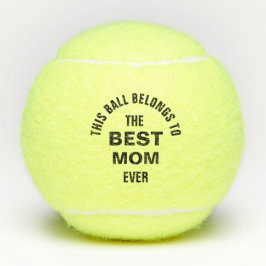 Pelotas De Tenis Mejor Personalizado de mamá de todos los tiempos