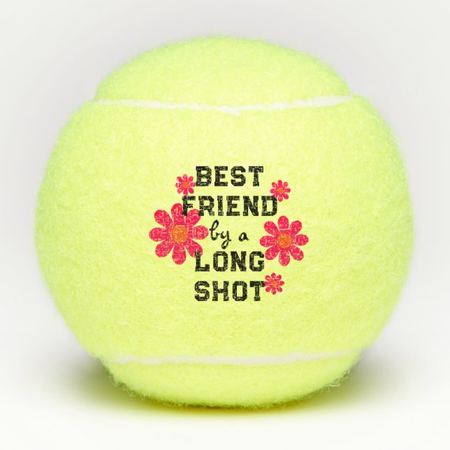 Pelotas De Tenis Mejor regalo de agradecimiento de amigo (Anverso)