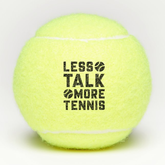 Pelotas De Tenis Menos conversación sobre tenis (Anverso)