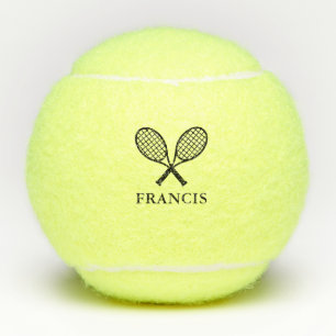 Pelotas De Tenis Monograma de nombre personalizado