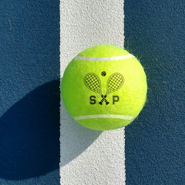 Pelotas De Tenis Monograma del logotipo del nombre personalizado de (Subido por el creador)