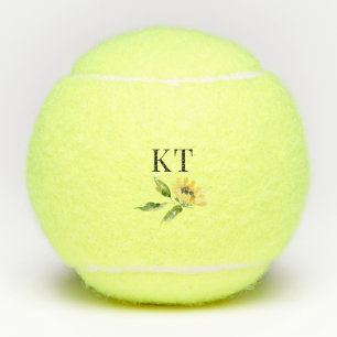 Pelotas De Tenis Monograma girasol