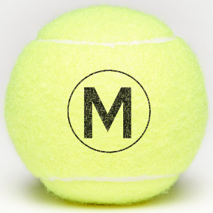 Pelotas De Tenis Monograma inicial personalizado