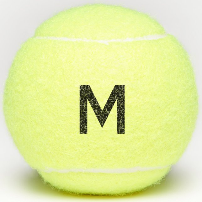 Pelotas De Tenis Monograma inicial personalizado (Simple monogram initial personalized tennis ball)