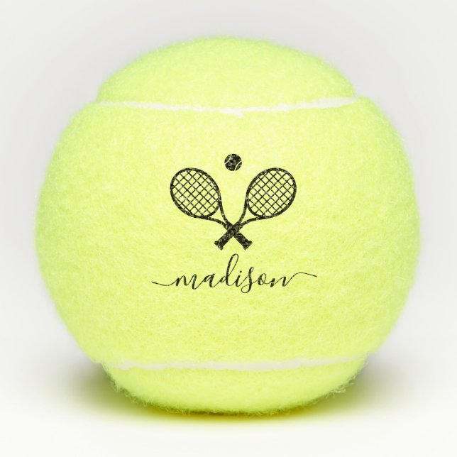 Pelotas De Tenis Monograma Moderno (Anverso)