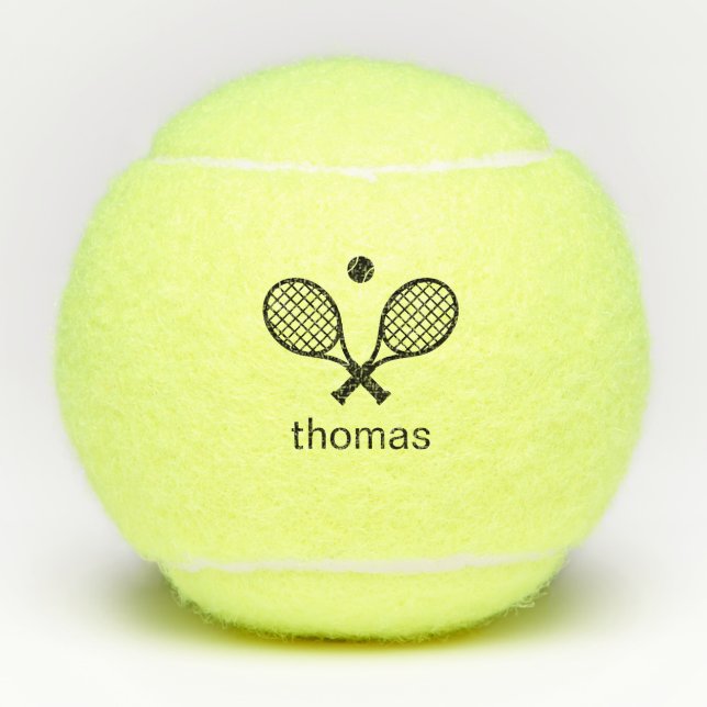 Pelotas De Tenis Monograma Moderno (Anverso)