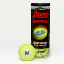 Monograma personalizado Letra Tennis Ball Sports