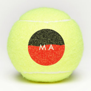 Pelotas De Tenis Monograma simple añada su letra de nombre man mini