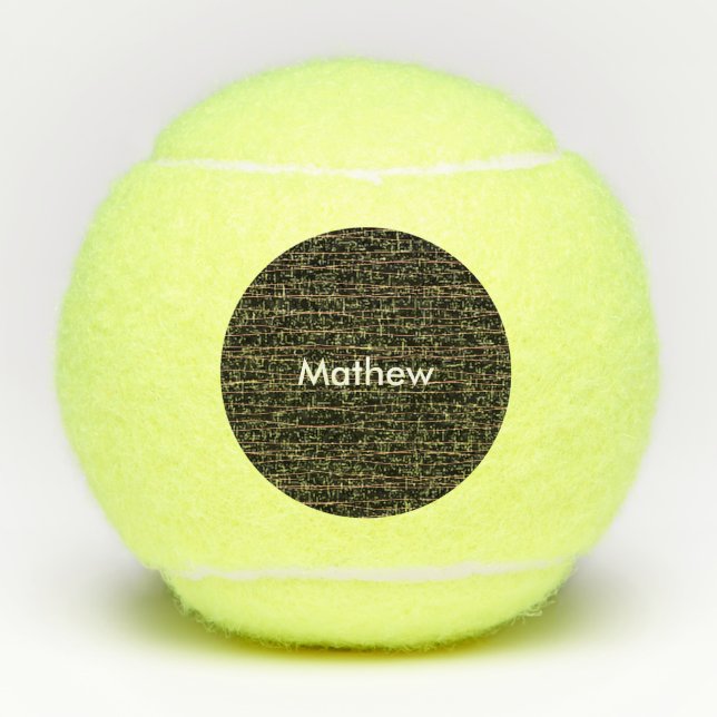 Pelotas De Tenis Monograma simple añada su letra de nombre man mini (Anverso)
