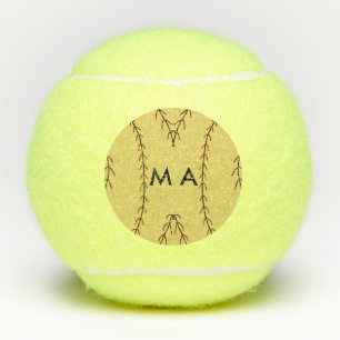 Pelotas De Tenis Monograma simple añada su letra de nombre man mini