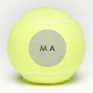 Pelotas De Tenis Monograma simple añade tu letra nombre hombre mini