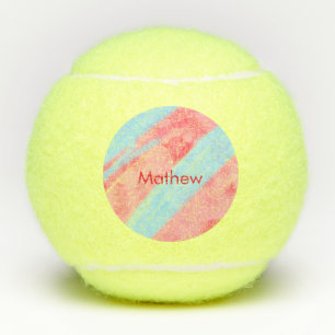 Pelotas De Tenis monograma simple de letra inicial añada su nombre