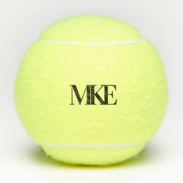 Pelotas De Tenis Monograma Triple Inicial Serif