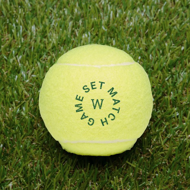 Pelotas De Tenis Monograma verde de juego (Subido por el creador)