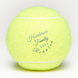 Pelotas De Tenis Monogramación de Reunión Familiar Única