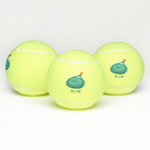 Pelotas De Tenis Monogramo de raqueta de tenis de Padel