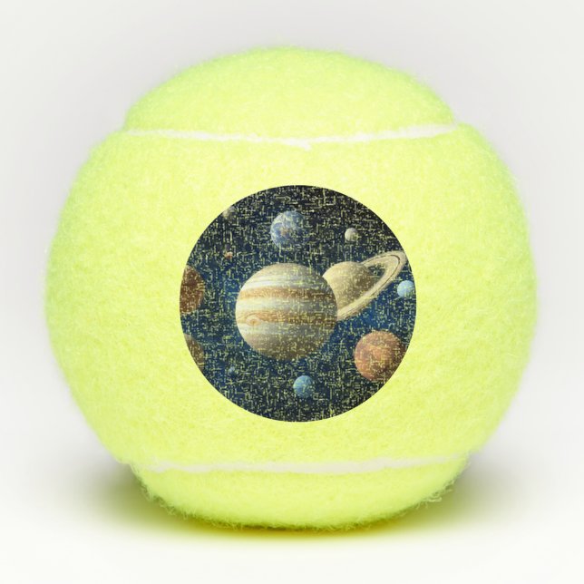 Pelotas De Tenis Montaje del Sistema Solar (Anverso)
