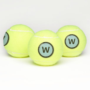 Pelotas De Tenis Nameplate redondo monogramado