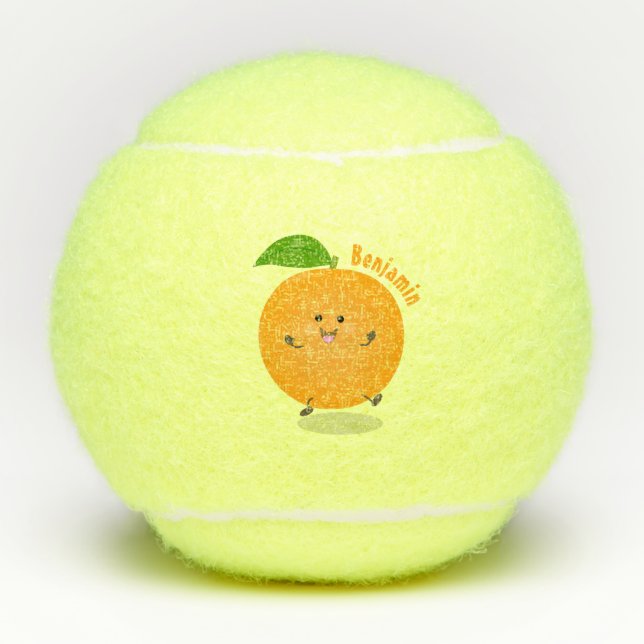 Pelotas De Tenis Naranja de danza dulce cítricos (Anverso)