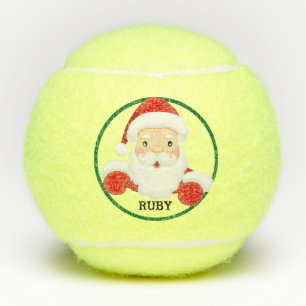 Pelotas De Tenis Navidades 3 Salones de tenis Añadir nombre Santa C