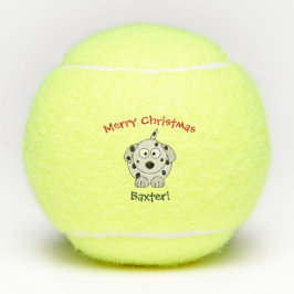 Pelotas De Tenis Navidades de Dog Dalmatian Mascota Toy Cute