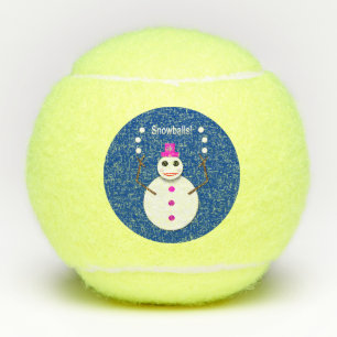 Pelotas De Tenis Navidades Snowlady Juggys Nieves Graciosa