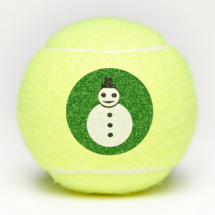 Pelotas De Tenis Navidades sonrientes Snowman