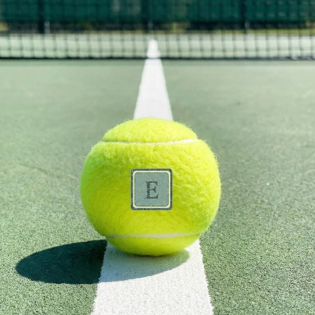 Pelotas De Tenis Navy Geometric Chevron Monogram Design (Subido por el creador)