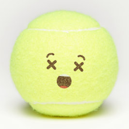 Pelotas De Tenis ¡No me golpees! Emoji emoticono kawaii
