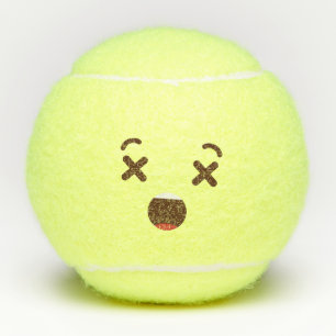 Pelotas De Tenis ¡No me golpees! Emoji emoticono kawaii