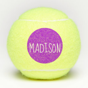 Pelotas De Tenis Nombre de encargo lindo estupendo púrpura