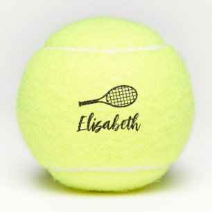 Pelotas De Tenis Nombre de guión moderno para la edición personaliz
