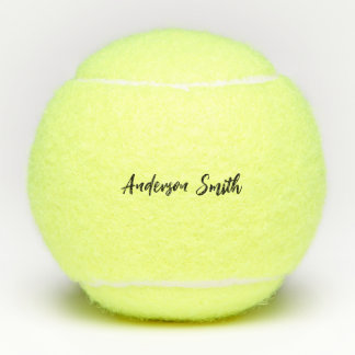 Pelotas De Tenis Nombre de monograma de tenis personalizado