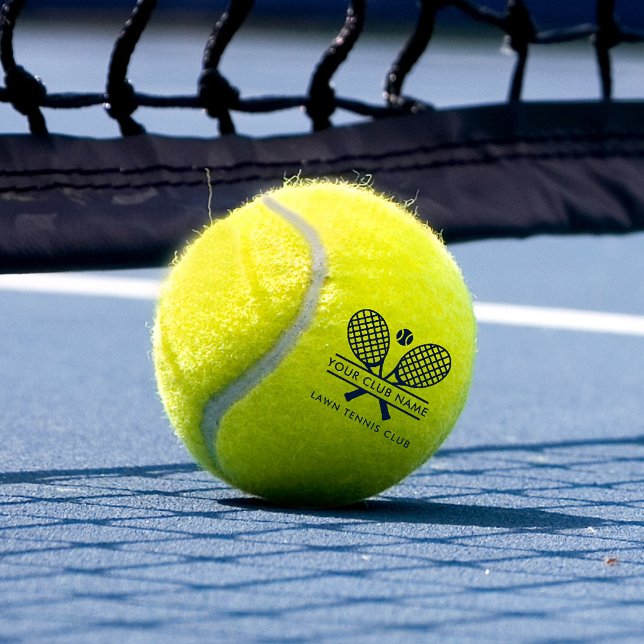 Pelotas De Tenis Nombre del club Equipo de tenis Cualquier Personal (Club Name Tennis Team Any Color Custom Tennis Balls)