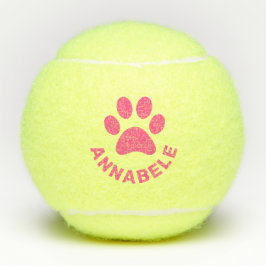 Pelotas De Tenis Nombre del Mascota de impresión de la página perso