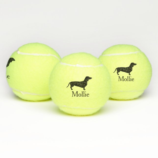 Pelotas De Tenis Nombre negro de la silueta y de mascota del (Múltiples)