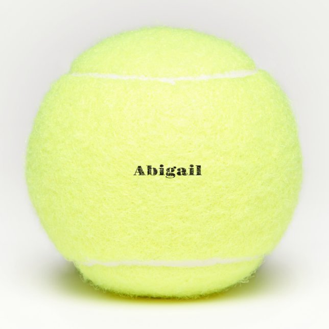 Pelotas De Tenis Nombre personalizado de fuente negrita (Anverso)