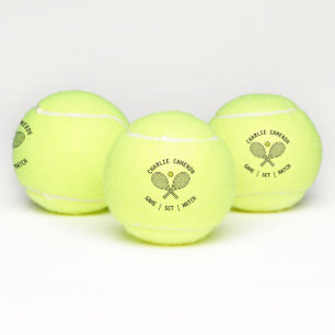 Pelotas De Tenis Nombre personalizado de raquetas de tenis