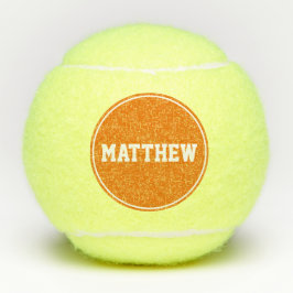 Pelotas De Tenis Nombre personalizado del naranja Super Sport
