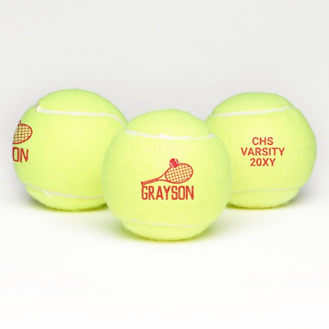 Pelotas De Tenis Nombre personalizado Personalizado Salones de teni (Múltiples)