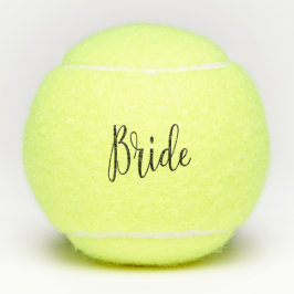 Pelotas De Tenis Novia moderna de tipografía