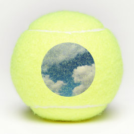 Pelotas De Tenis Nubes azules suaves