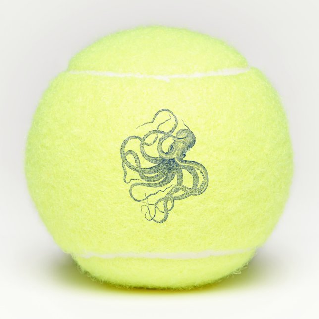 Pelotas De Tenis Octopus azul náutico (Anverso)
