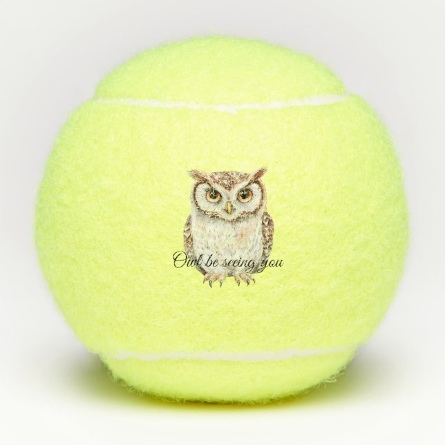Pelotas De Tenis Owl Be Seeing You (Anverso)